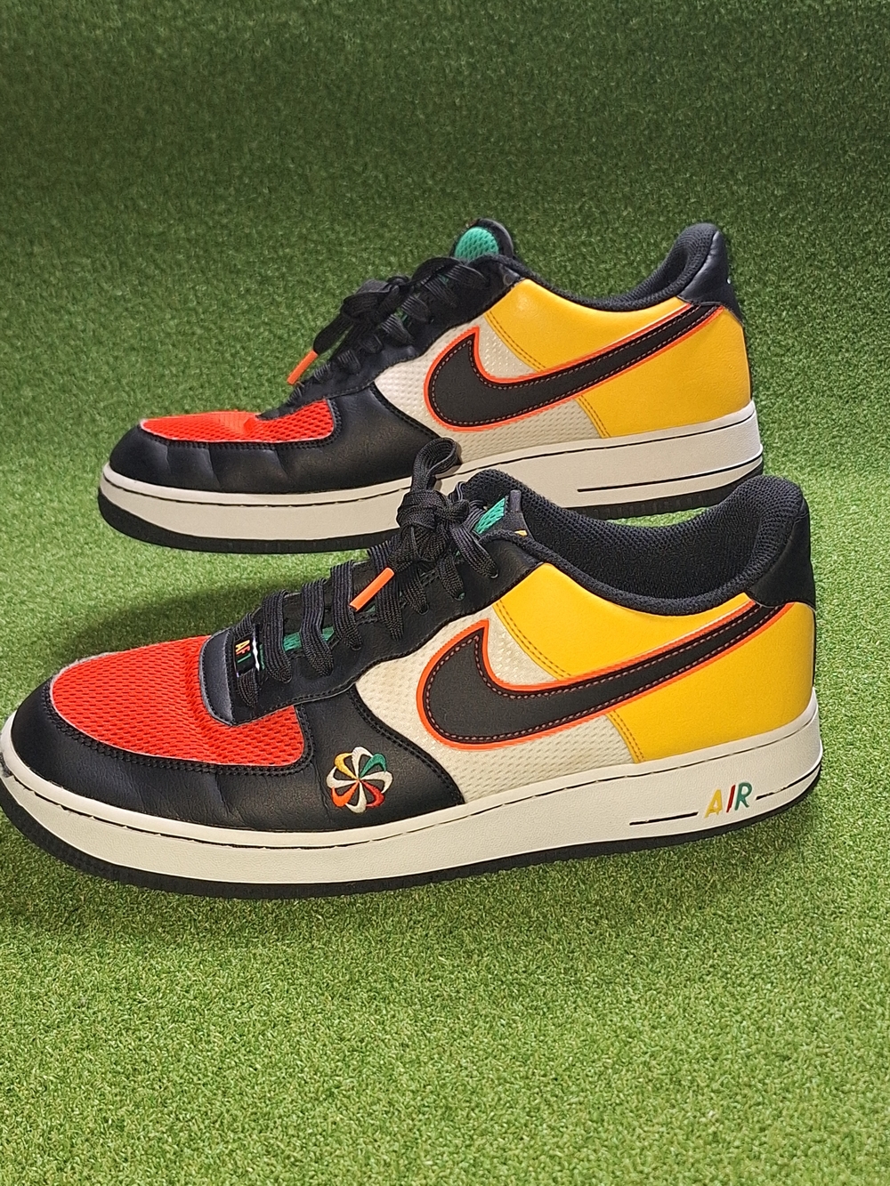Nike Air Force 1 Low Sunburst Sneaker Shoes Mens Size 11.5 Athletic CK9282-100